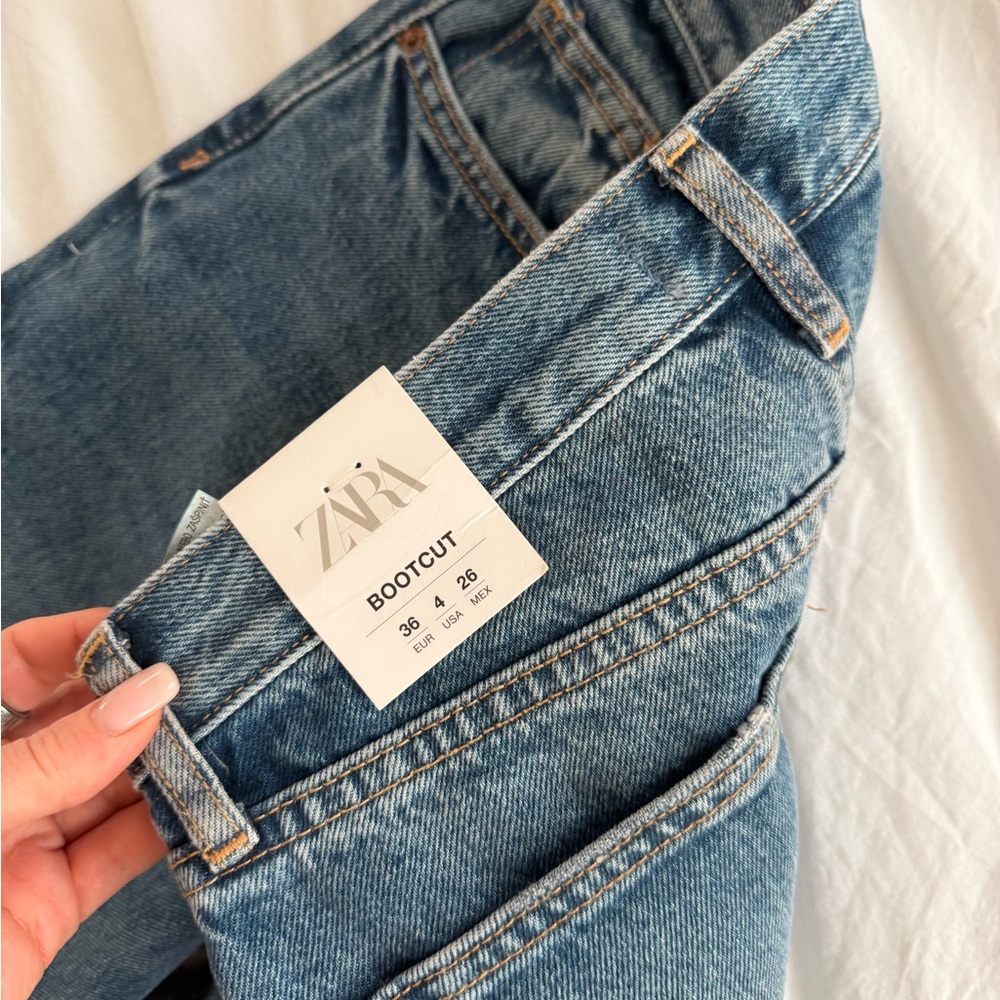 Zara Bootcut Blue Denim Jeans - Picture 6 of 6